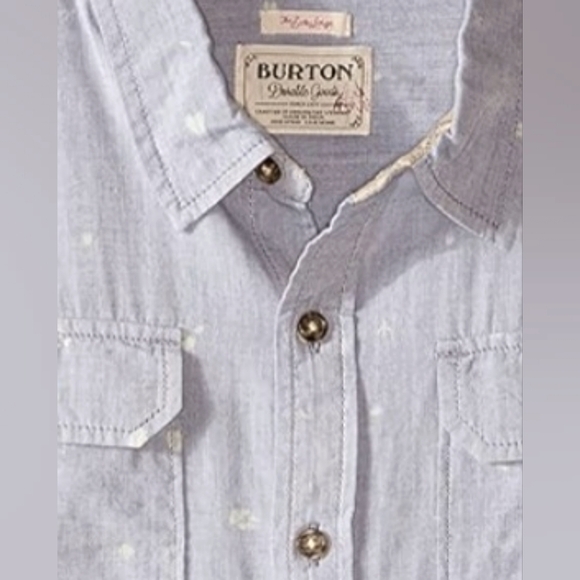 Burton Boys Brighton Woven Top sz S - Picture 2 of 4